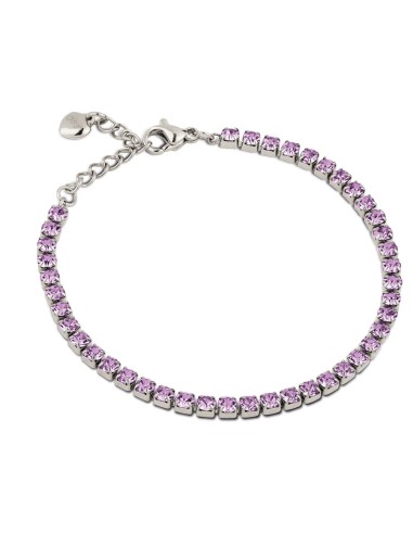 OPS GLIMMER bracciale tennis 3mm acciaio viola