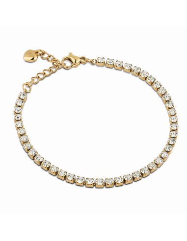 OPS GLIMMER bracciale tennis 3mm pvd oro bianco