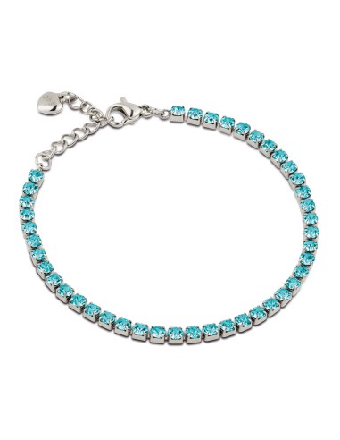 OPS GLIMMER bracciale tennis 2,5mm acciaio blu mare