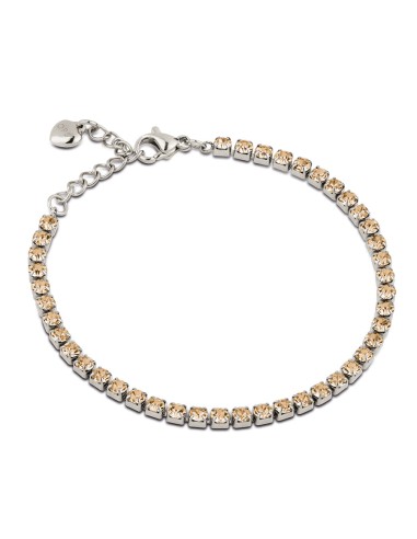 OPS GLIMMER bracciale tennis 2,5mm acciaio caramello