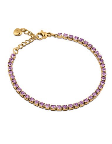 OPS GLIMMER bracciale tennis 2,5mm oro lilla